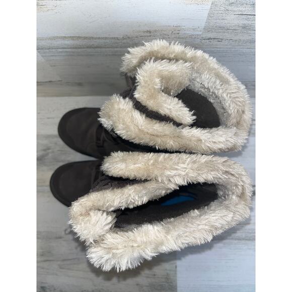 Columbia Ice Maiden II Boot Snow Waterproof Fur Lined Mid Winter Womens 9 Brown - Picture 4 of 12